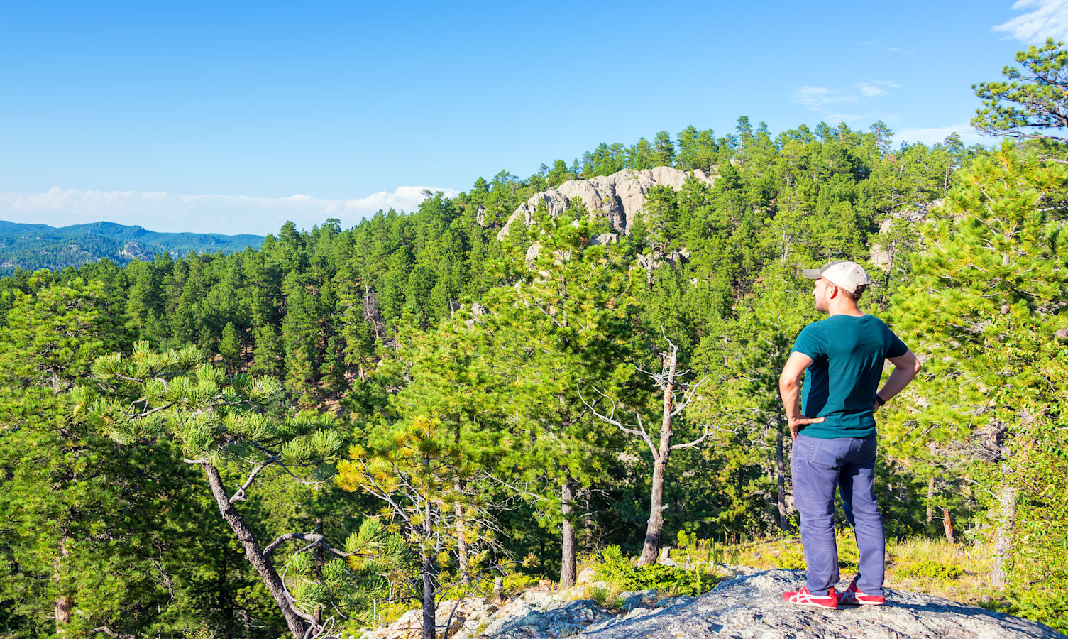 Hiker in Custer State Park
